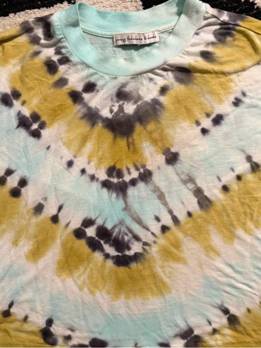 Young, Fabulous, and Broke Carla Cropped Tie Dye Tee - Picture 4 of 7